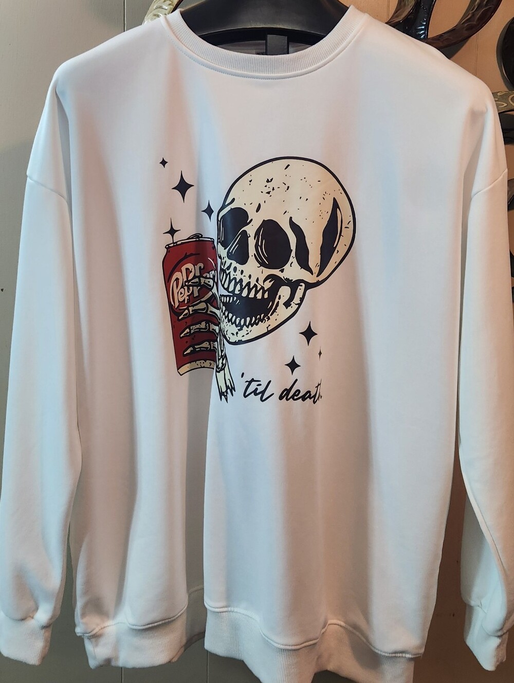 Dr. Pepper 'til death Polyester Crewneck